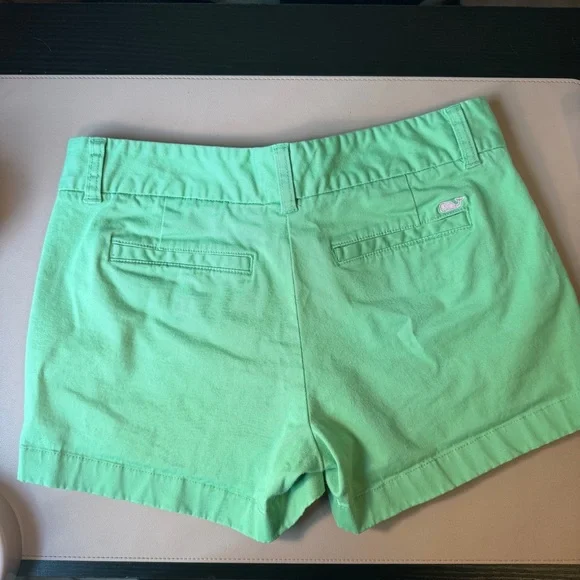 Vineyard Vines Women’s Size 0 Green Cotton Shorts Preppy Classic Summer - Picture 3 of 11